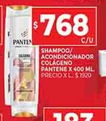 Supermercados DIA Shampoo / Acondicionador Colágeno Pantene x 400ml oferta