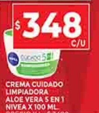 Supermercados DIA Crema Cuidado Limpiadora Aloe Vera 5 en 1 Nivea x 100ml oferta