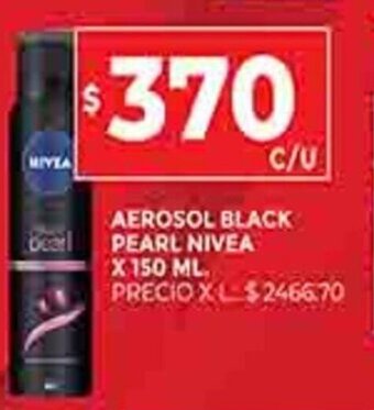 Supermercados DIA Aerosol Black Pearl Nivea x 150ml oferta