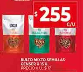 Supermercados DIA Bulto Mixto Semillas Genser x 15u oferta