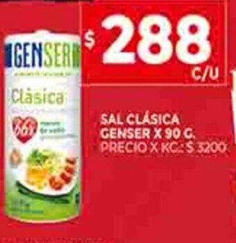 Supermercados DIA Sal Clásica Genser x 90g oferta