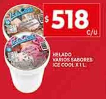 Supermercados DIA Helado Varios Sabores Ice Cool x 1L oferta