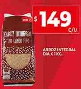 Supermercados DIA Arroz Integral Dia x 1kg oferta