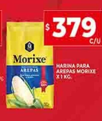 Supermercados DIA Harina Para Arepas Morixe x 1kg oferta