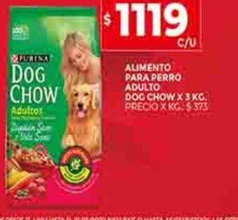 Supermercados DIA Alimento Para Perro Adulto Dog Chow x 3kg oferta