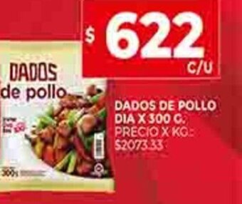 Supermercados DIA Dados de Pollo Dia x 300g oferta