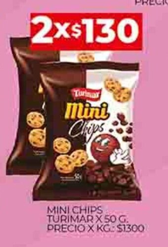 Supermercados DIA Mini Chips Turimar x 50g oferta