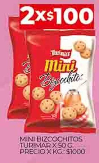 Supermercados DIA Mini Bizcochitos Turimar x 50g oferta
