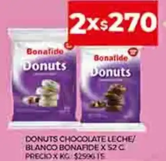 Supermercados DIA Donuts Chocolate Leche/ Blanco Bonafide x 52 g. oferta