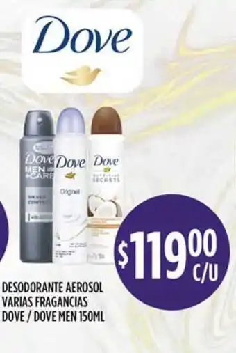 Supermercados Toledo Dove Men Desodorante Aerosol Varias Fragancias Dove 150ml oferta