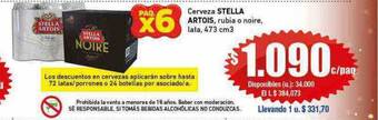 Cooperativa Obrera Cerveza stella artois oferta