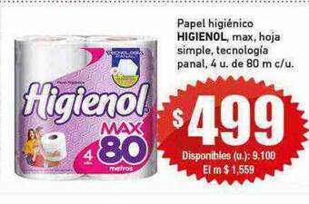 Cooperativa Obrera Papel higiénico higienol oferta