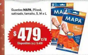 Cooperativa Obrera Guantes mapa plissé oferta