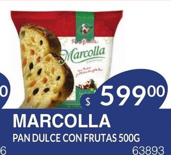 Masivos Marcolla Pan Dulce Con Frutas 500g oferta