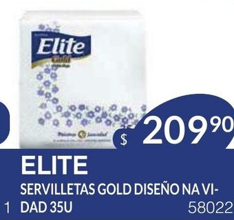 Masivos Elite Servilletas Gold Diseño Navidad 35u oferta