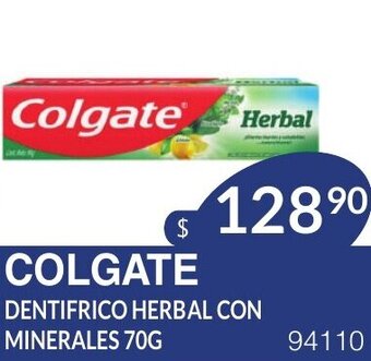 Masivos Colgate Dentifrico Herbal Con Minerales 70g oferta