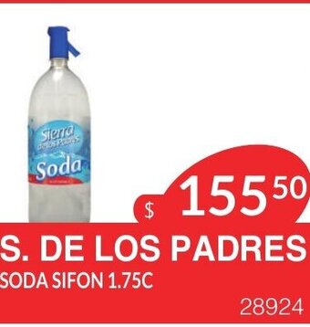 Masivos S. De Los Padres Soda Sifon 1.75c oferta