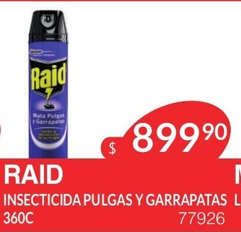 Masivos Raid Insecticida Pulgas y Garrapatas 360c oferta
