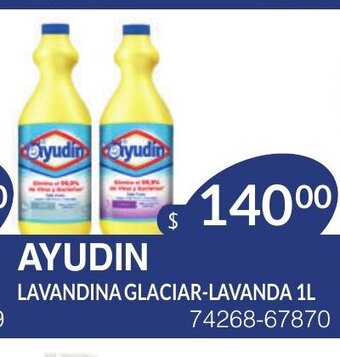 Masivos Ayudin Lavandina Glaciar-Lavanda 1L oferta