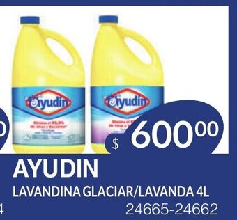 Masivos Ayudin lavandina Glaciar/Lavanda 4L oferta
