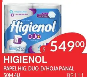 Masivos Higienol Papel Hig. Duo D/Hojapanal oferta