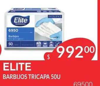 Masivos Elite Barbijos Tricapa 50u oferta