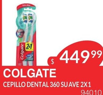 Masivos Colgate Cepillo Dental 360 Suave 2x1 oferta
