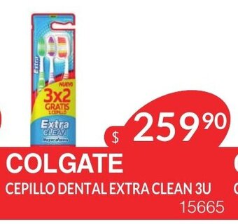 Masivos Colgate Cepillo Dental Extra Clean 3U oferta