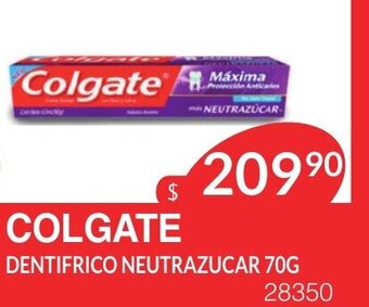 Masivos Colgate Dentifrico Neutrazucar 70g oferta