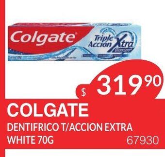 Masivos Colgate Dentifrico T/Accion Extra White 70g oferta