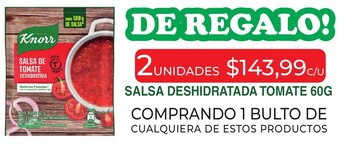Masivos Salsa Deshidratada Tomate 60g oferta