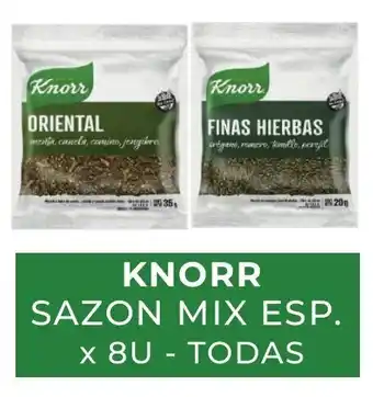 Masivos Knorr Sazon Mix Esp. x 8u oferta