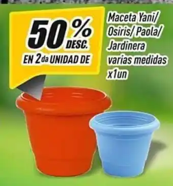 Supermercados Comodin Maceta Yani / Osiris / Paola / Jardinera Varias Medidas x 1un oferta