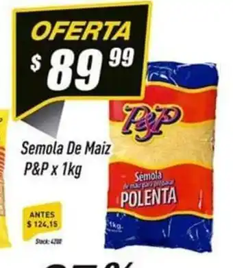 Supermercados Comodin Semola De Maiz P&P x 1kg oferta