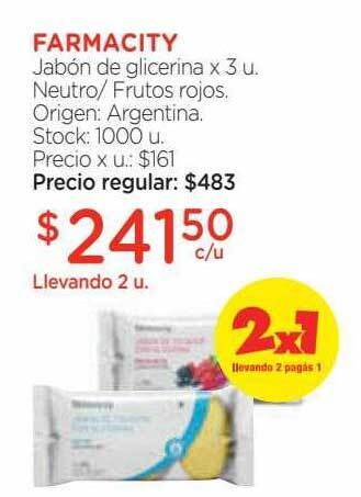 Farmacity Farmacity jabón de glicerina oferta
