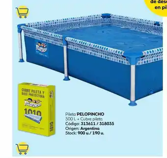 Coppel Pileta pelopincho 500l + cubre pileta oferta