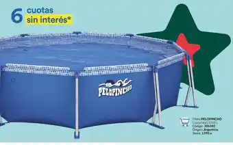 Coppel Pileta pelopincho capacidad 5500l oferta