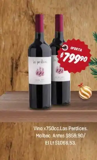 El Nene Vino las perdices malbec oferta