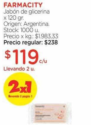 Farmacity Farmacity jabón de glicerina oferta