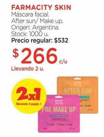 Farmacity Farmacity skin máscara facial oferta