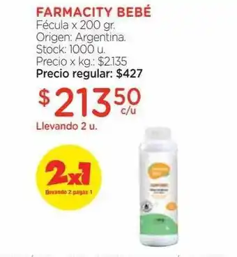 Farmacity Farmacity bebé fécula oferta