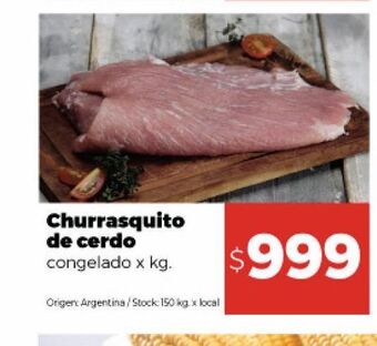 Disco Churrasquito de cerdo oferta