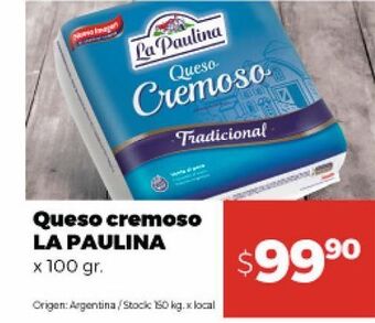 Disco Queso cremoso la paulina oferta