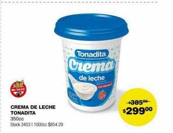 Atomo Conviene Crema de leche tonadita oferta