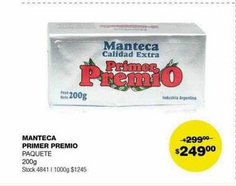 Atomo Conviene Manteca primer premio paquete oferta