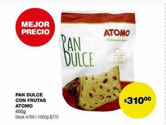 Atomo Conviene Pan dulce con frutas atomo oferta