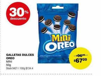 Atomo Conviene Galletas dulces oreo mini 35% descuento oferta