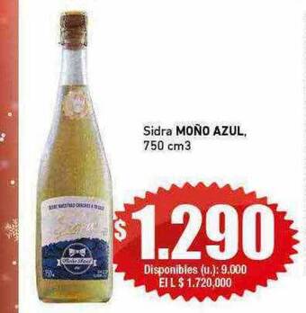 Cooperativa Obrera Sidra moño azul oferta