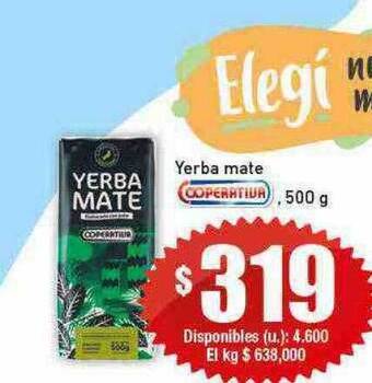 Cooperativa Obrera Yerba mate oferta