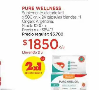 Farmacity Pure wellness suplemento dietario krill oferta